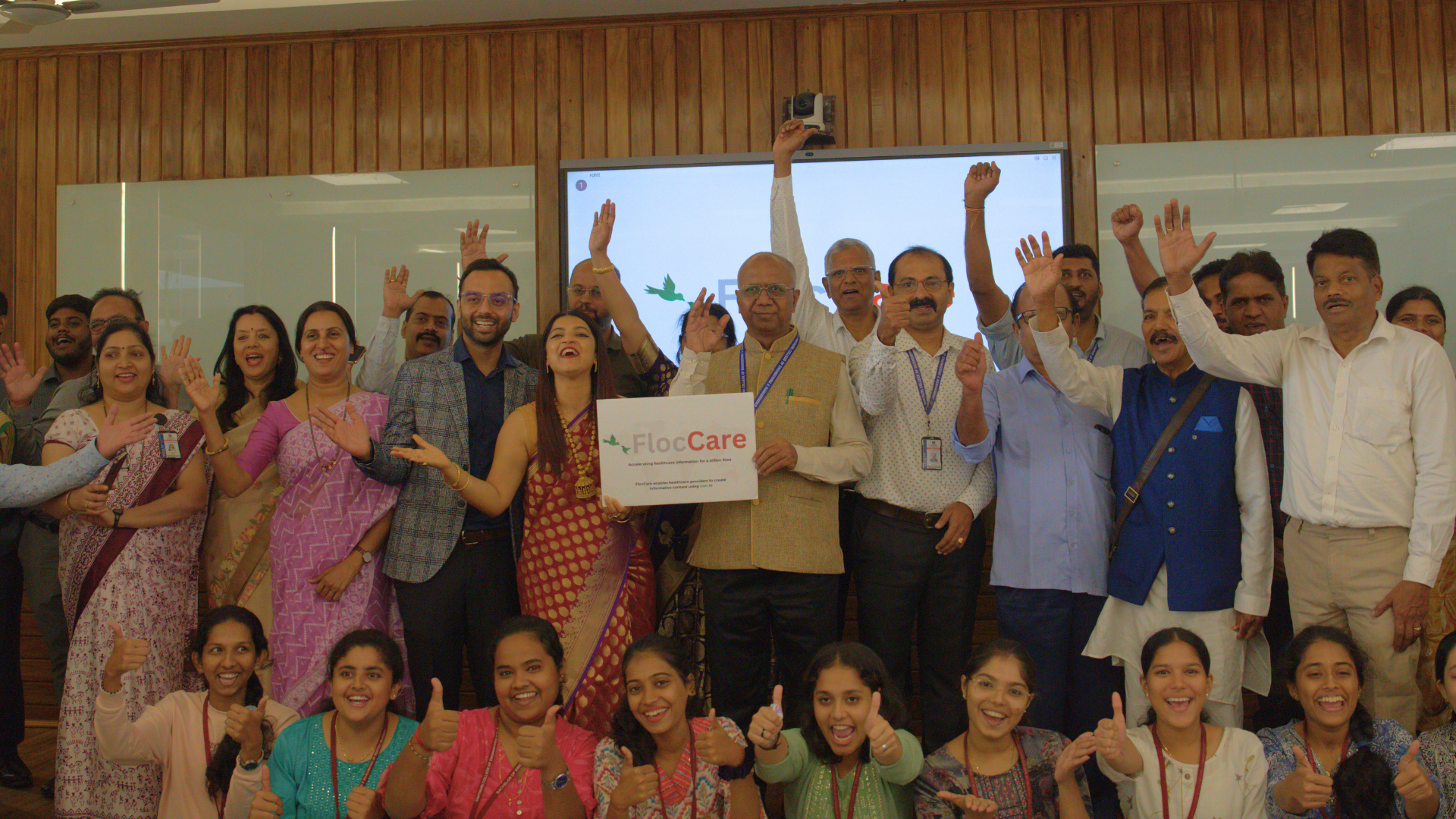 FlocCare Founders exploring Sahyadri College